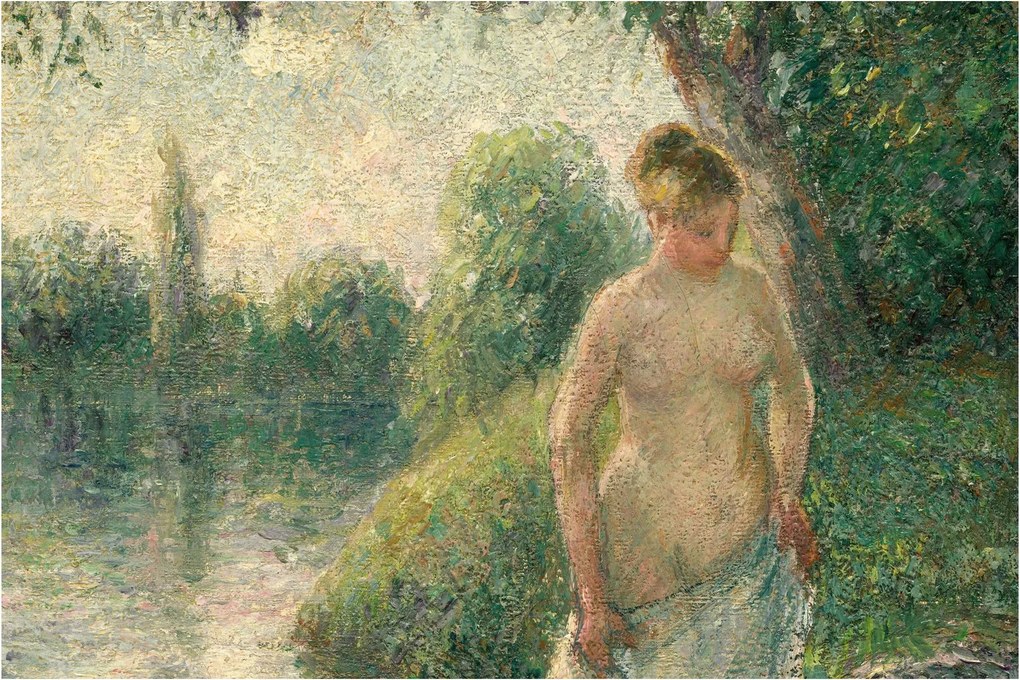 Obraz - Camille Pissarro, The Bather, reprodukcia (90x60 cm)