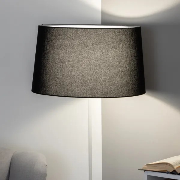 Brilagi - LED stojacia lampa CERIA 1xE27/40W/230V pr. 45 cm čierna/biela