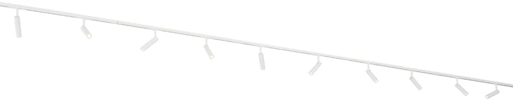 Moderný koľajnicový systém s 10 bodovými svetlami biely 1-fázový - Slimline Uzzy