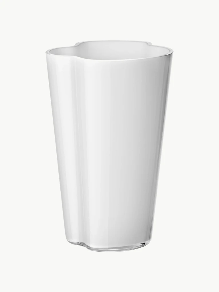 Ručne fúkaná váza Alvar Aalto, V 22 cm