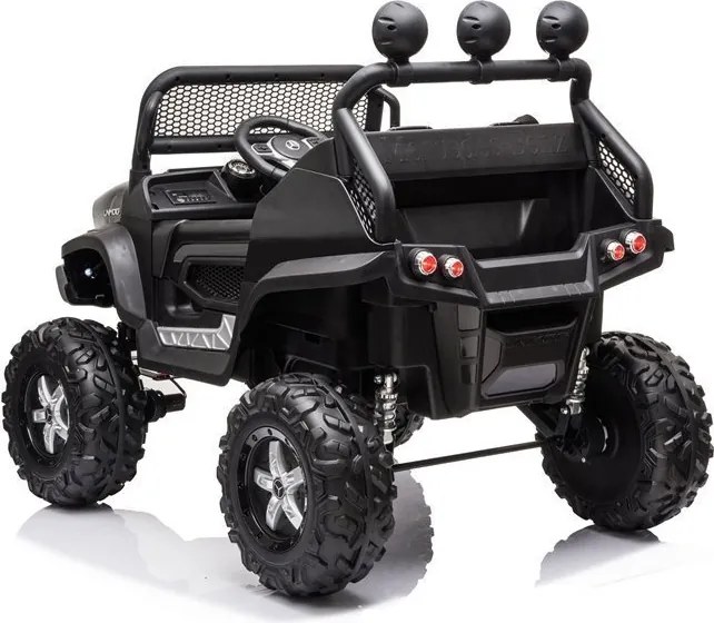 LEAN CARS Vozidlo na akumulátor Mercedes Unimog S, čierne