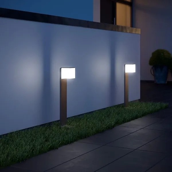 Steinel 055479 - LED Vonkajšia lampa so senzorom CUBO LED/9,5W/230V IP44