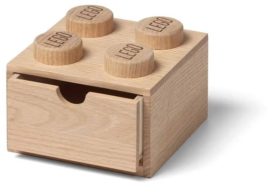 LEGO drevený stolný box 4 16 × 15 × 11 cm