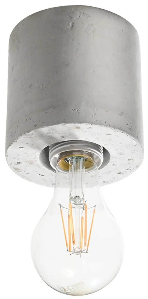 Stropné svietidlo Salgado, betónové telo svietidla