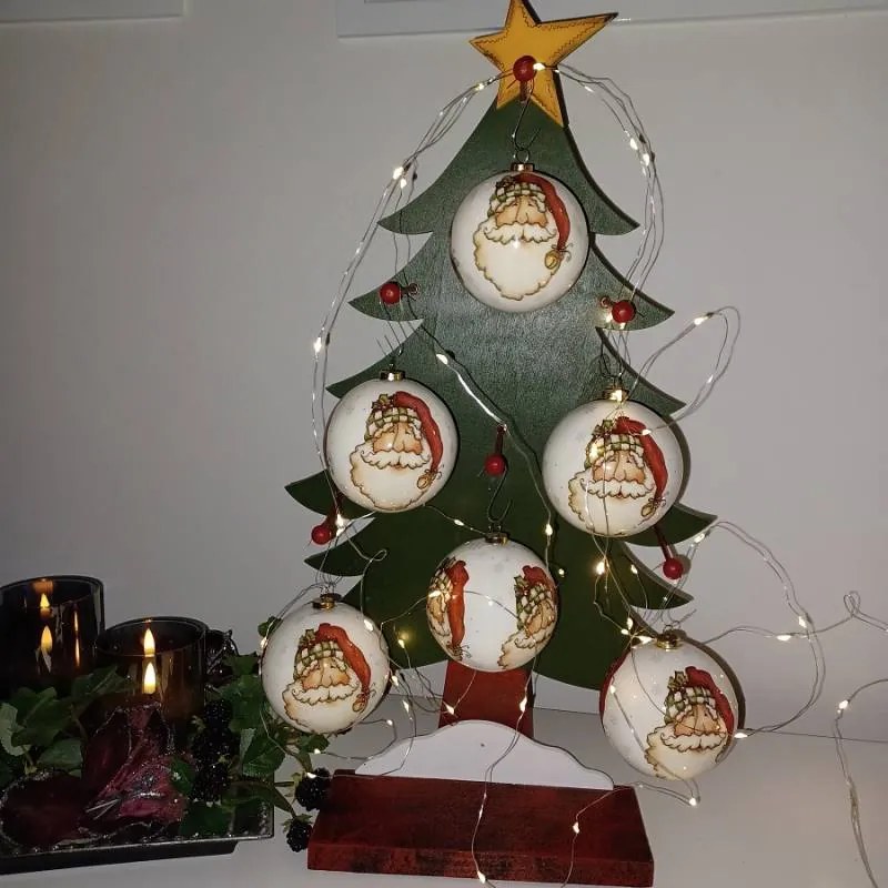 DECOLED Sada ozdob, 6 ks, pr. 8 cm, skřítek