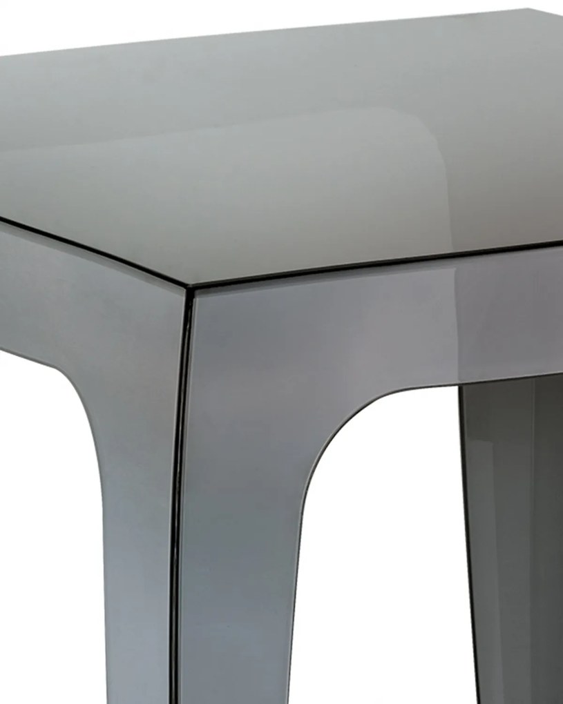 Stôl Queen - v43 x 50 x 50 cm - Čierna