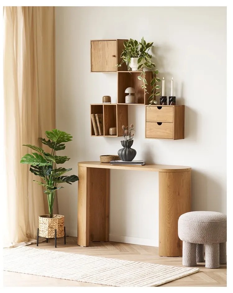 Poschodová polica z dubového dreva v prírodnej farbe 18 cm Townsville – House Nordic