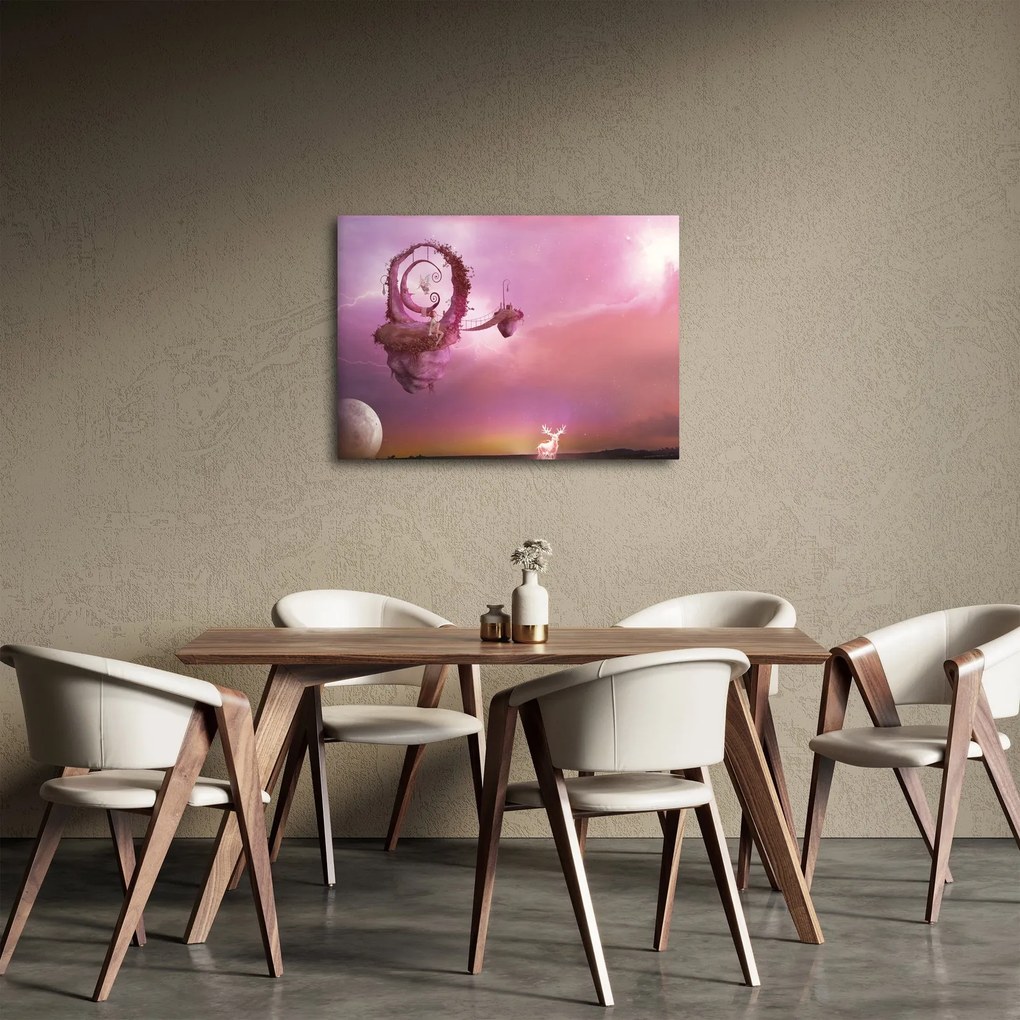 Obraz - Víla na plávajúcom ostrove (70x50 cm)