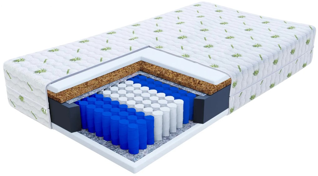 Wilsondo Taštičkový pružinový matrac s kokosom Hunt 90x200