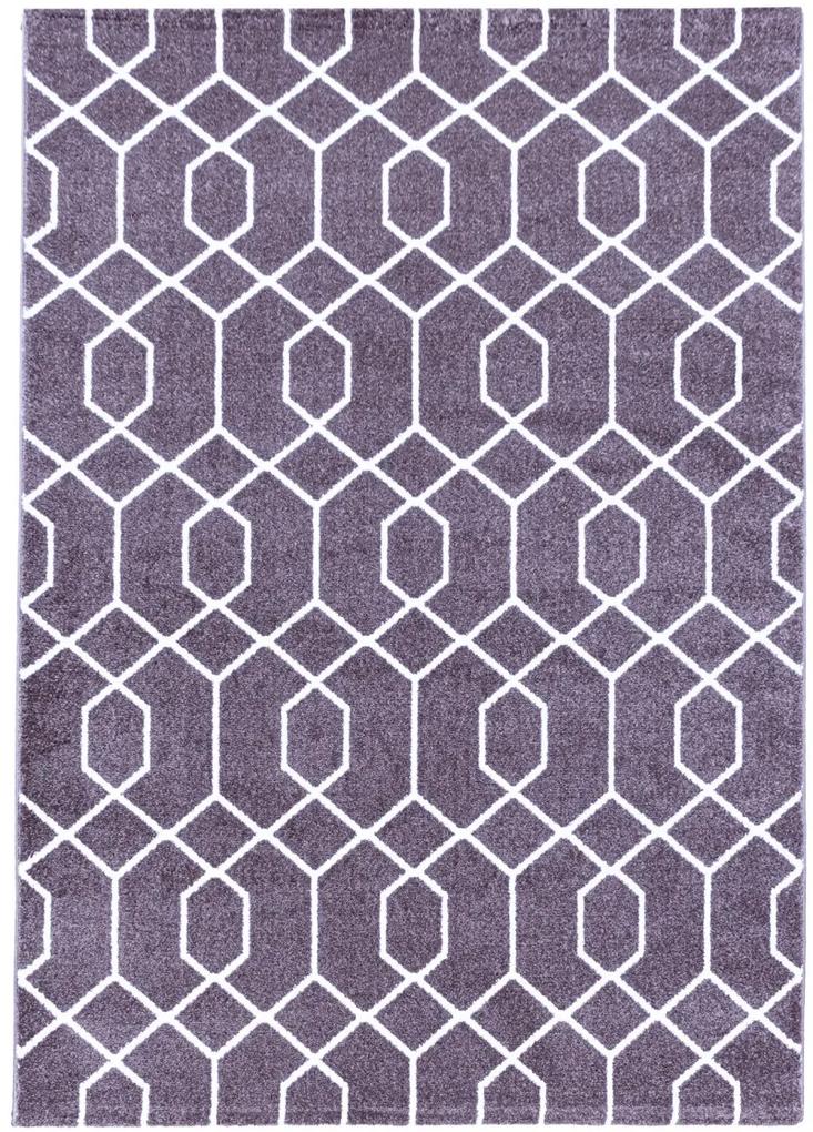 Koberce Breno Kusový koberec EFOR 3713 Violet, fialová, viacfarebná,80 x 150 cm