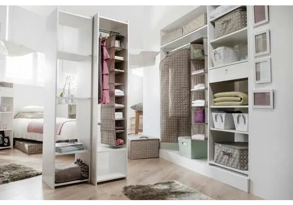 Organizér na topánky pre 12 párov 76 x 60 x 15 cm, hnedá