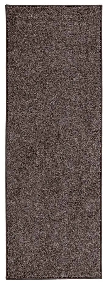 Antracitovosivý behúň Hanse Home Pure, 80 x 400 cm