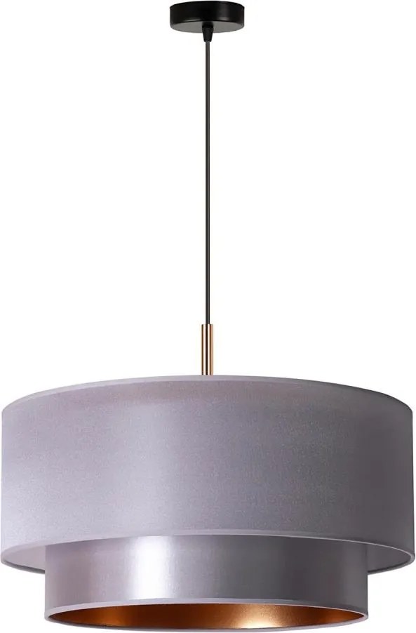 Duolla - Luster na lanku NANTES 1xE27/15W/230V pr. 45 cm strieborná/medená