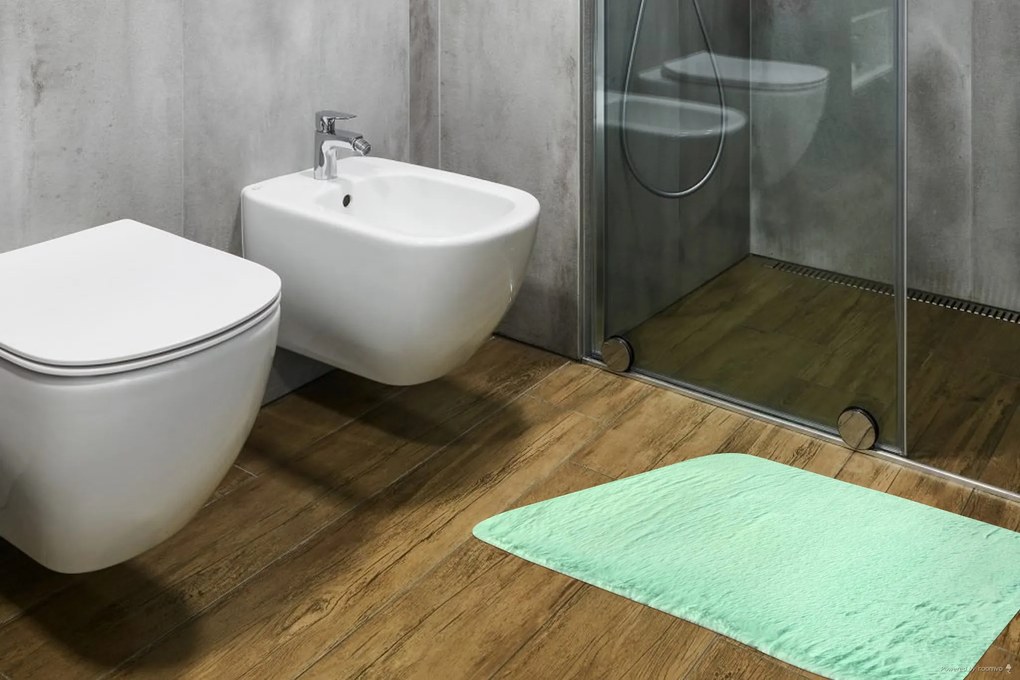 BO-MA, Kúpeľňová predložka Rabbit New mint, 50x80, zelená, kúpeľňa