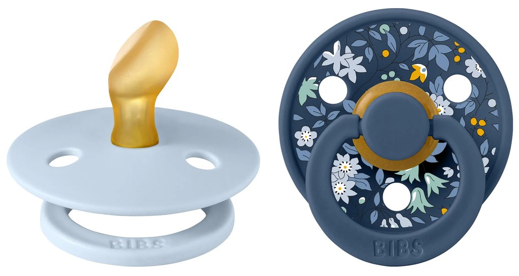 BIBS Anatomické cumlíky Liberty Colour 2ks Baby blue/Steel blue Veľkosť: 2 2