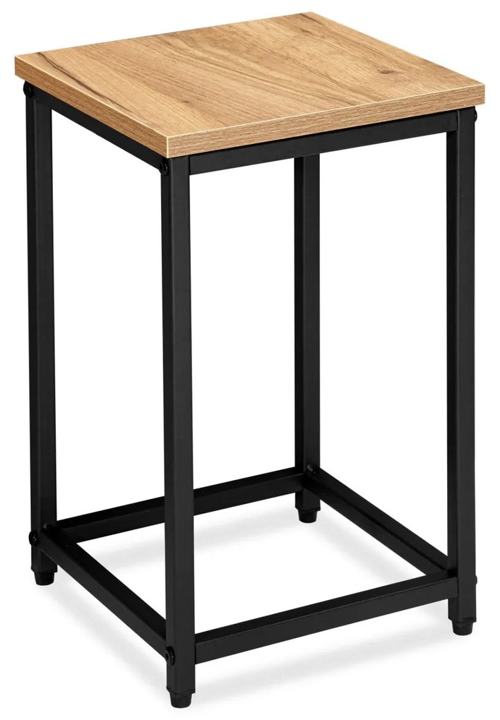 Kvetinový stojan Loft Arben 40 cm čierny/dub Craft