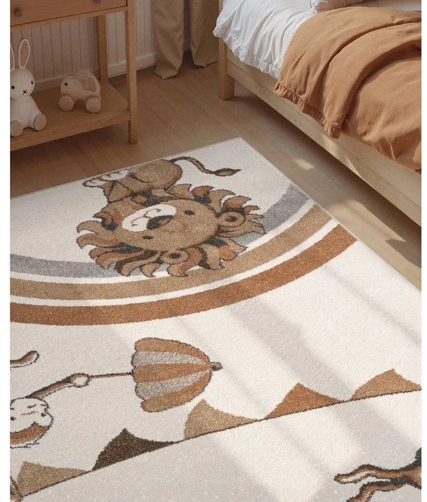 Krémový detský koberec 160x230 cm Roar like a Lion Rainbow Party – Villeroy&Boch