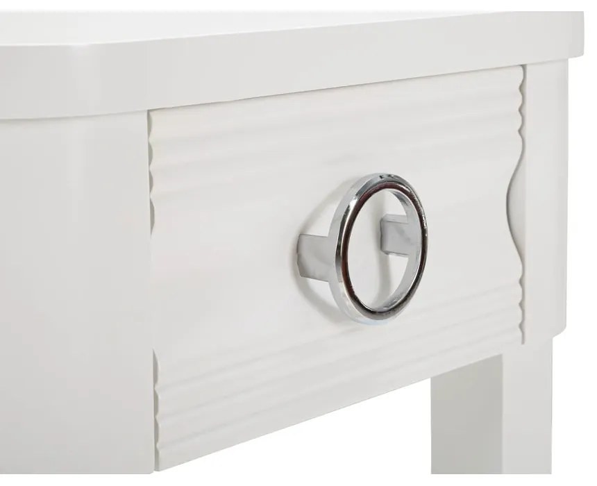 Biely nočný stolík z jedlového dreva Shine – Mauro Ferretti