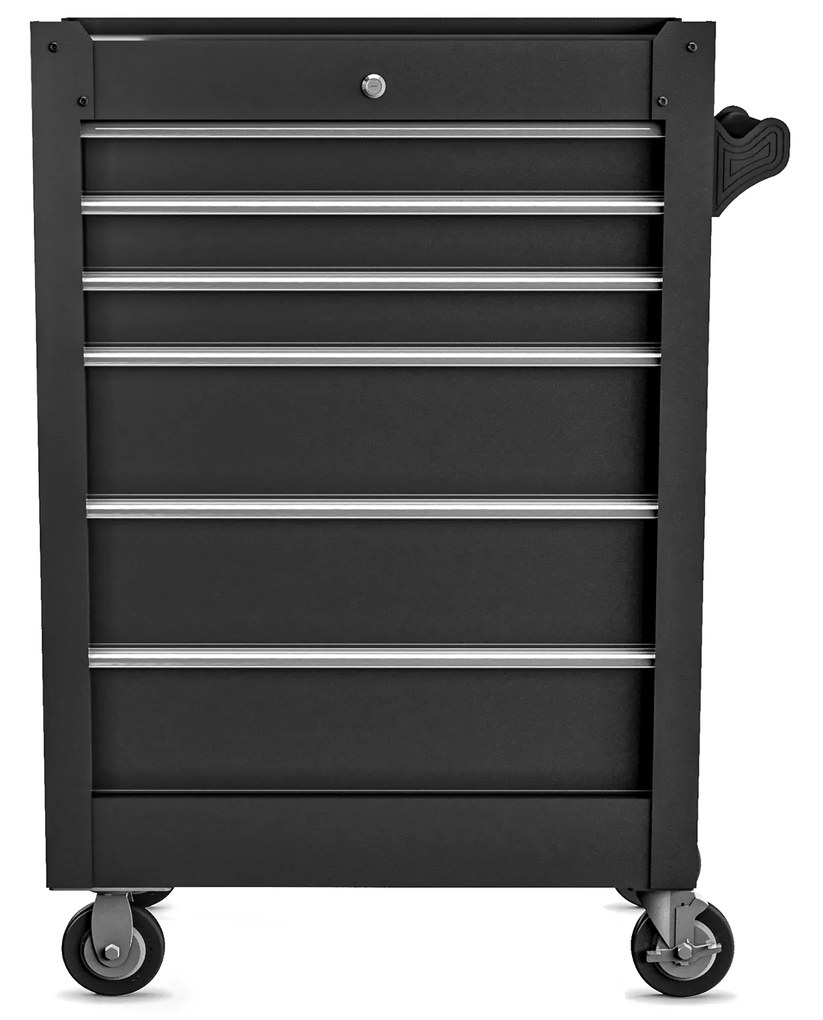 Dielenský vozík JOE, 680 x 995 x 460 mm, All Black: čierny