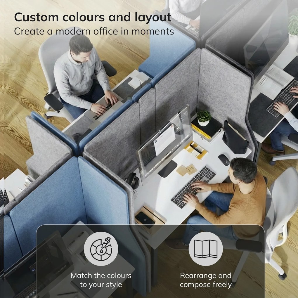 Akustická stena SADIE Frozen Lake 260/145 cm