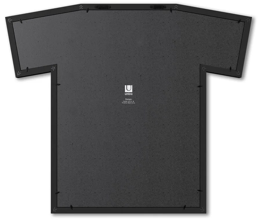 Čierny plastový rámček na stenu 62x72 cm T-Frame – Umbra