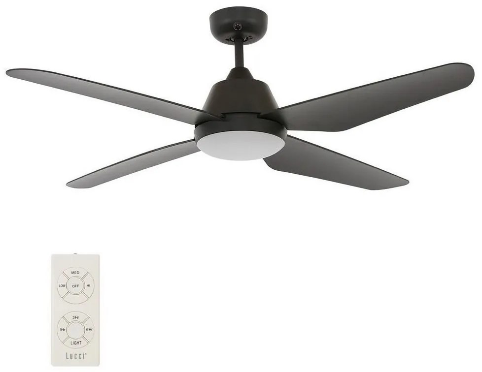 Lucci air 212998 - LED Stropný ventilátor ARIA LED/18W/230V čierna + DO FAN00046