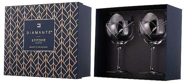 Diamante Swarovski Poháre Hearts 640 ml, 2 ks