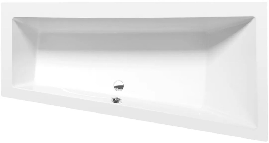 Polysan Polysan, ANDRA R asymetrická vaňa 160x90x45cm, biela, 81541