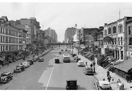 Ceduľa New York 86th Street in 1930s