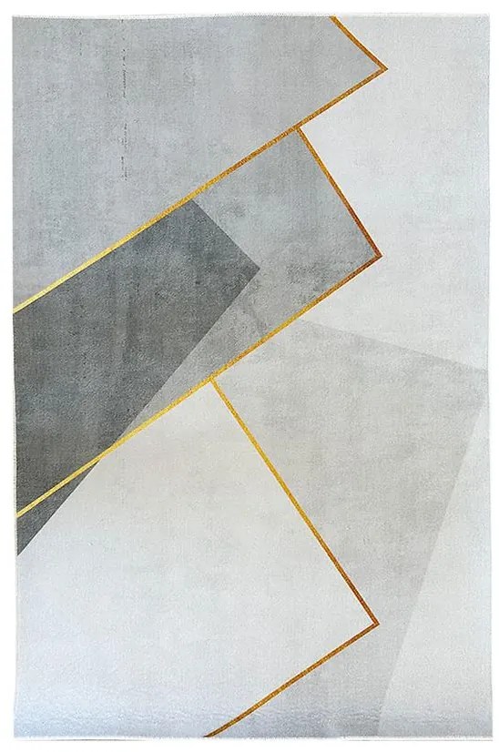 Tlačený koberec Loren 1,4/1,9 LBL 06 sivá