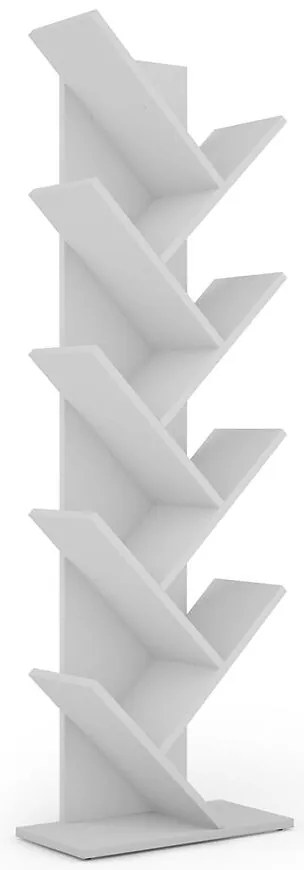 Regál na knihy Vicky biely