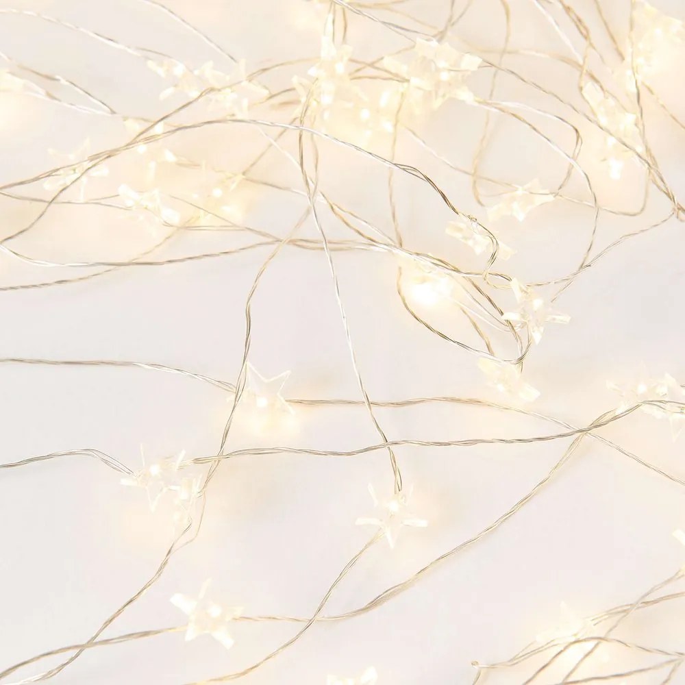 STAR LIGHTS LED Světelná reťaz drátené hviezdy s USB 100 svetiel