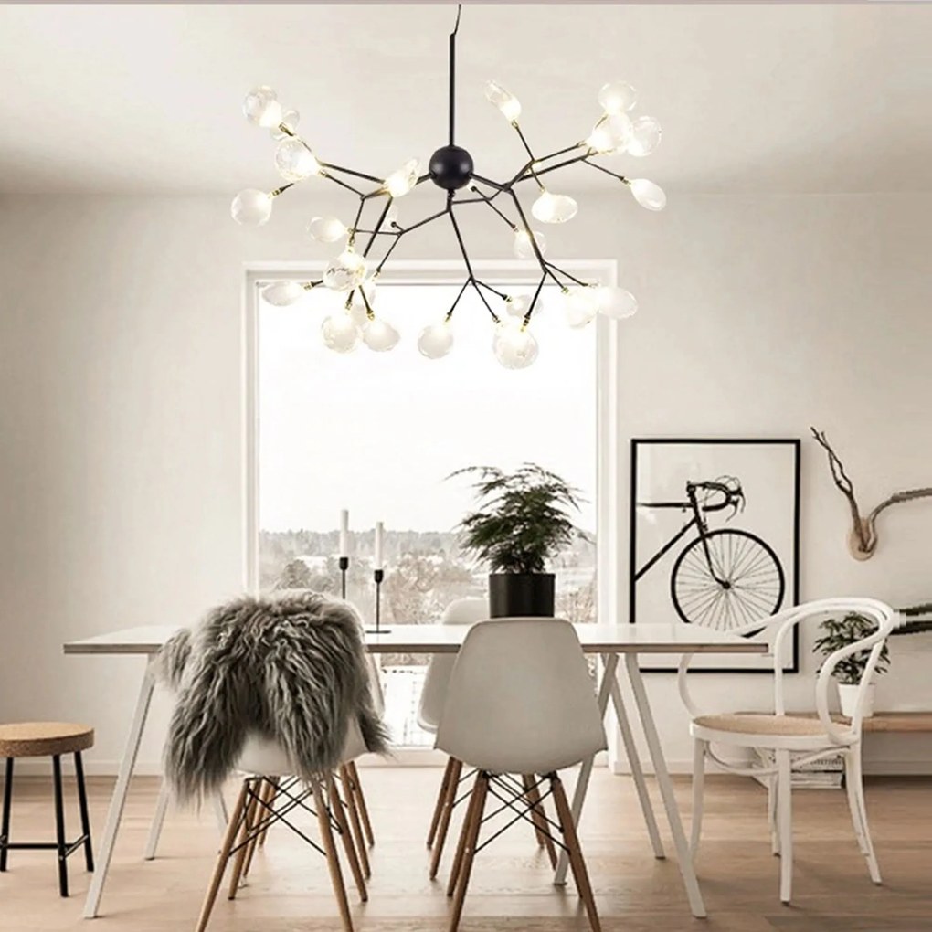 Toolight - Stropné svietidlo 27xG4 APP590-CP, čierna-biela, OSW-09884