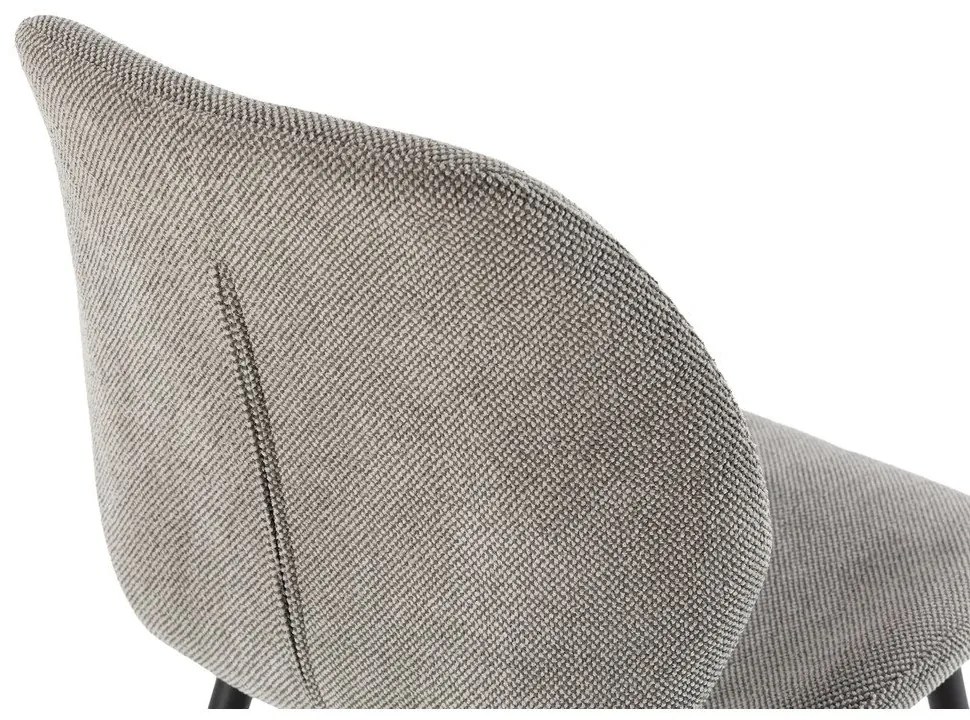 Svetlosivé čalúnené jedálenské stoličky v súprave 4 ks Ansu – Marckeric