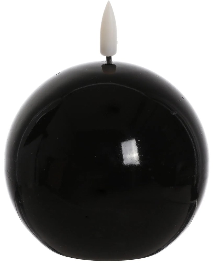 LED svíčka IDALIA BEAD 11 cm černá