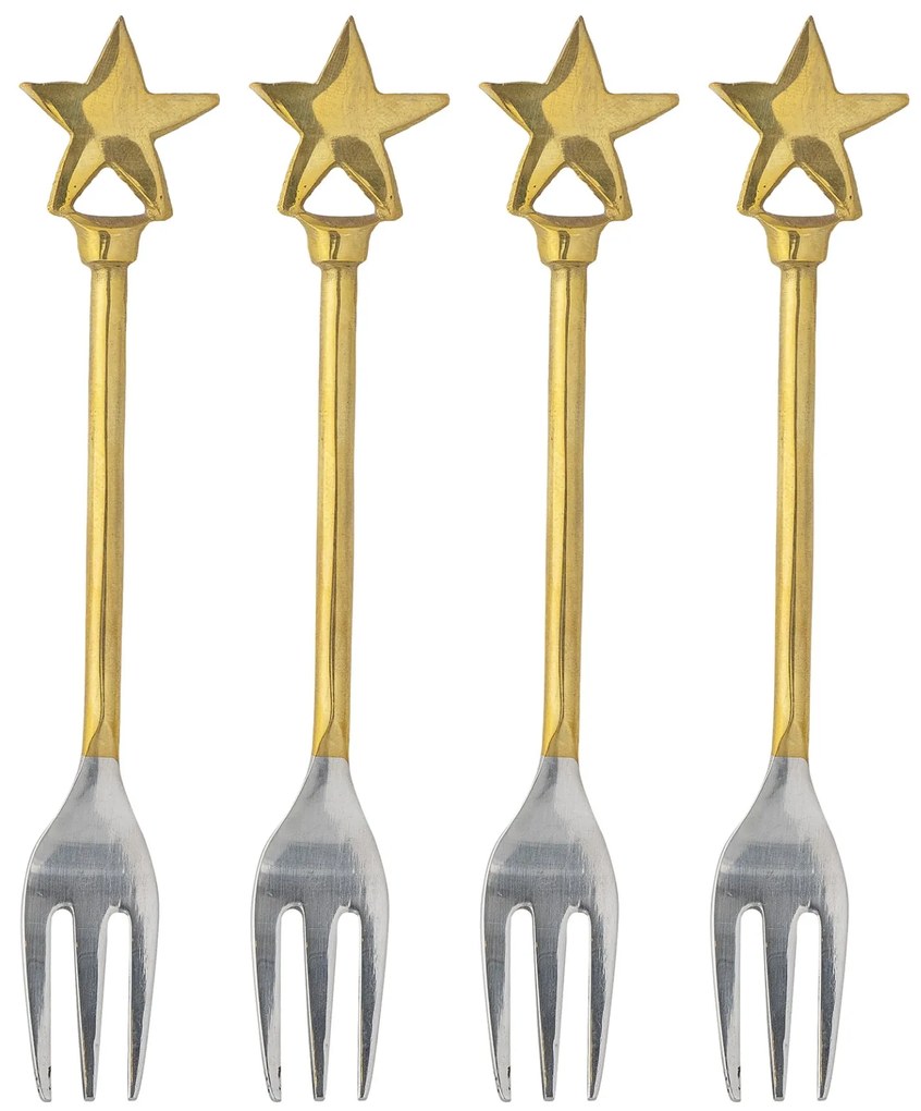 Bloomingville Dezertné vidličky Stars Georgette – set 4 ks