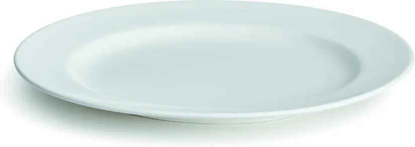 Biely tanier z kostného porcelánu Kähler Design Kaolin, ⌀ 22,5 cm
