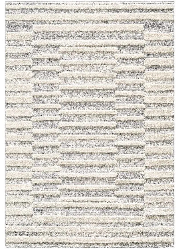 Koberec Art 1,9/2,7 FR2665 biely/sivý