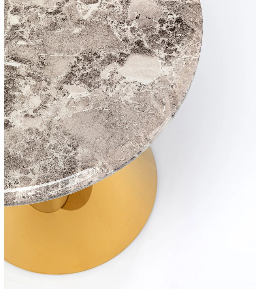 Rita príručný stolík zlatý Ø50 cm