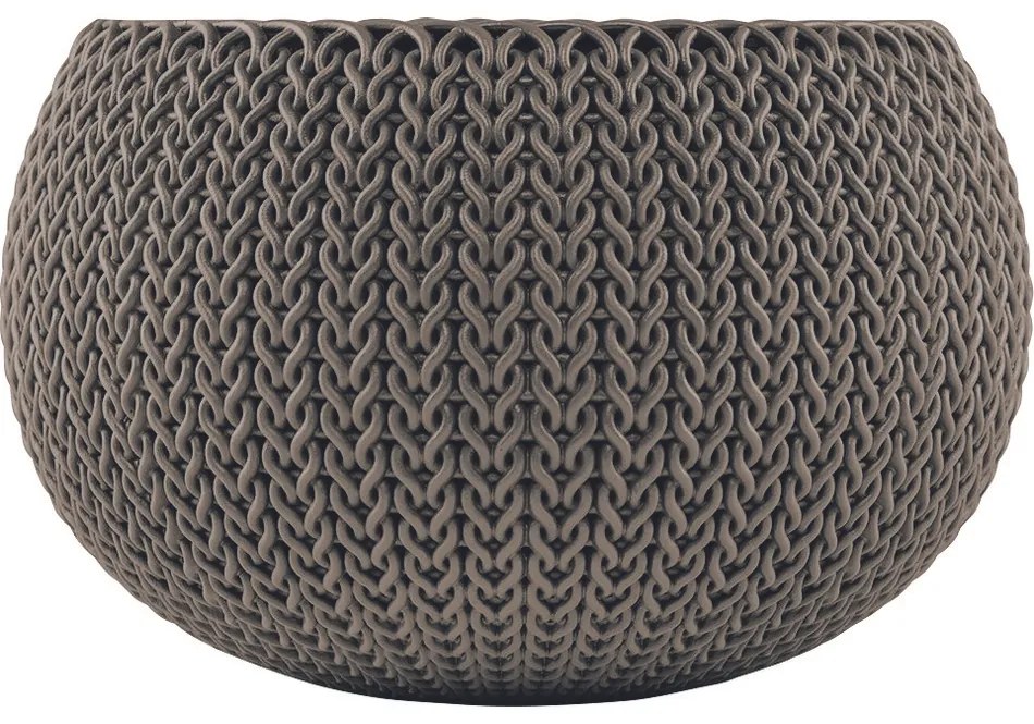 Keter Závesný kvetináč Cozies S sivá, 3,2 l, 28 x 18 cm