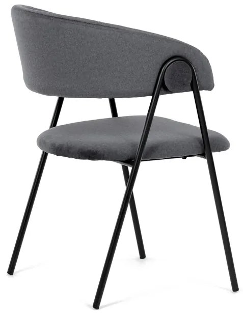 Autronic BONTEC Jedálenská stolička, šedá, zamatová látka, DCL-X7130 GREY2 Farba: Šedá