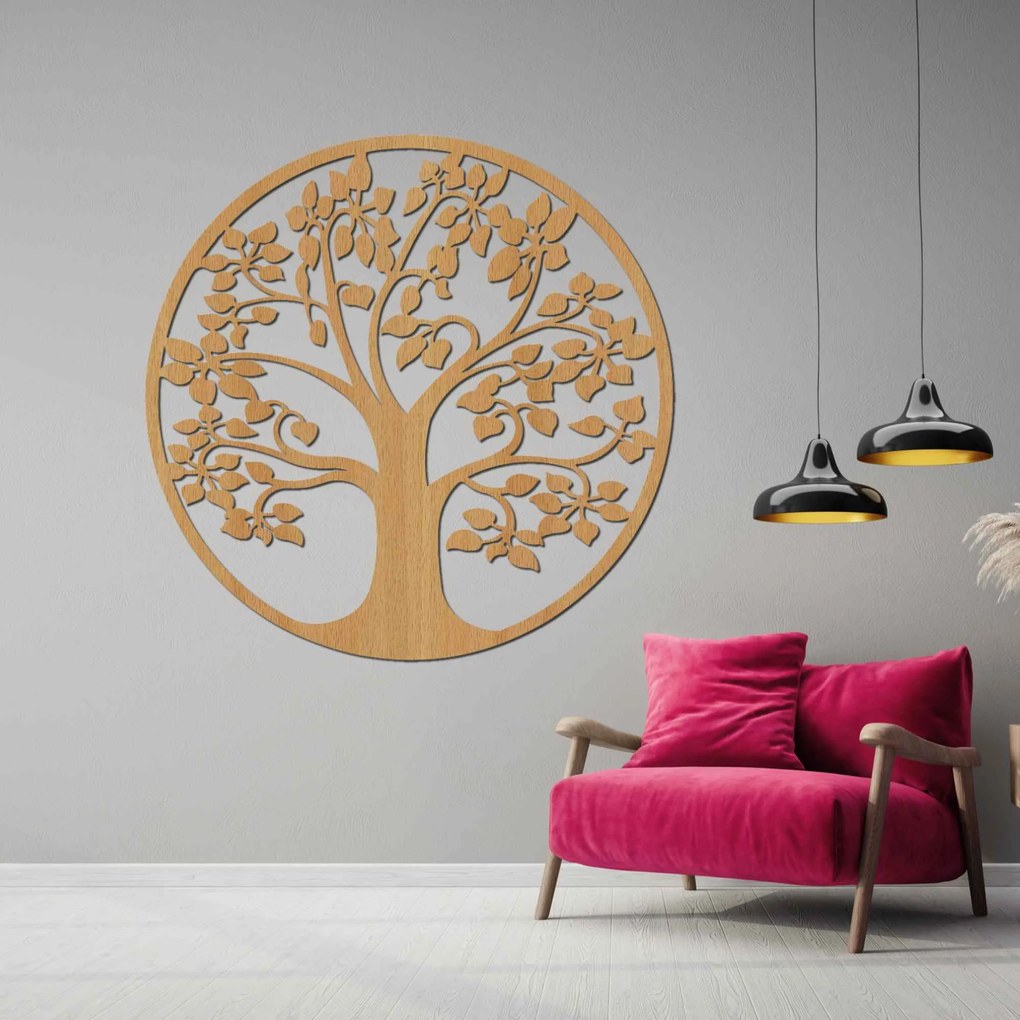 Drevený strom života na stenu 20 až 180 cm| DROTO: HDF - Javor 20 cm 4533-100629 HDF0216