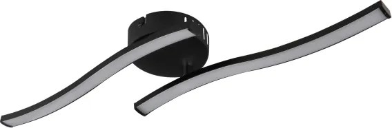 Globo 67178S - LED Prisadený luster TYLER LED/12W/230V čierna