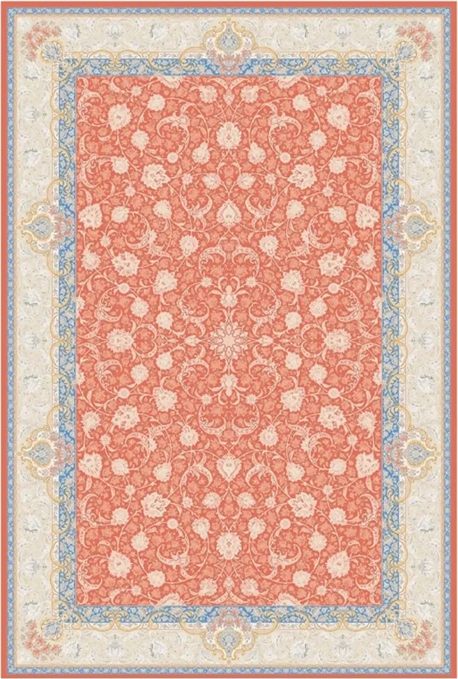 BE Koberec Miras 1202 MADDER RED – červený obdĺžnikový Rozmer: 250x350 cm