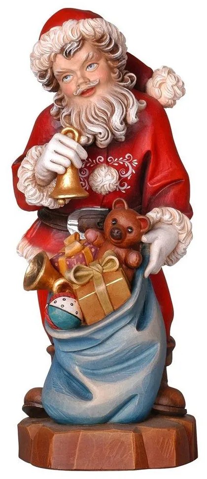 Drevený Santa so zvončekom
