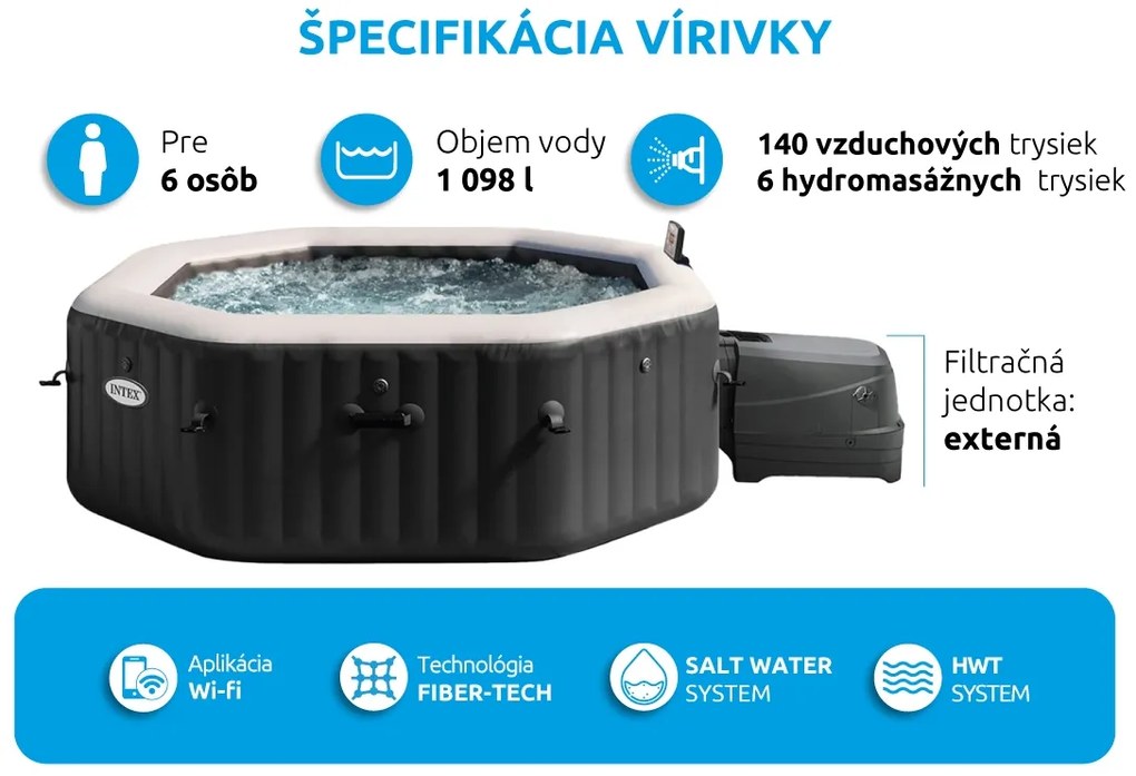 Marimex | Vírivý bazén Pure Spa - Jet & Bubble Deluxe HWS 6 | 11400256
