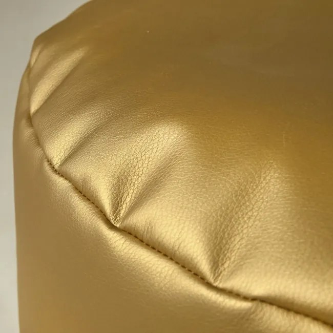 Taburetka Cilindro zlatá ekokoža