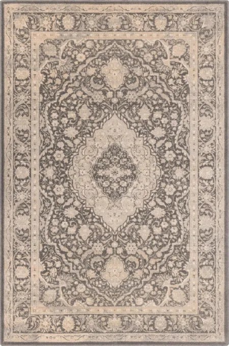 Koberec Agnella Isfahan M Nazad grafitový