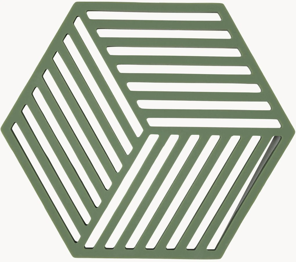 Silikónové podložky pod poháre Hexagon, 6 ks