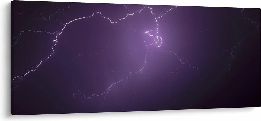 Obraz blesku na oblohe (120x50 cm)